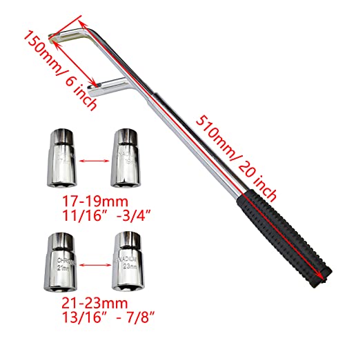 Clé à molette télescopique en acier CR-V durable avec douilles standards