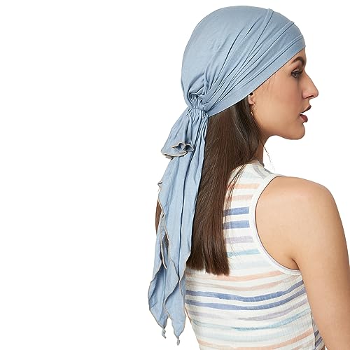 Image of The Headscarves Women Bamboo Pre Tie Scarf (HS107 Multicolor)
