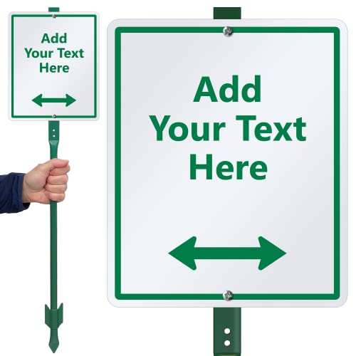 SmartSign 12 x 10 inch Custom Yard Sign with 3