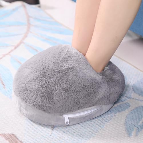 Almohadilla calefactora para pies de tela plush premium miniatura 5