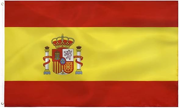 Spain flag Spanish flag Flag 3x5FT -90x150cm Decoration Indoor/Outdoor Quality Polyester with Vivid Color and Brass Grommets Decorations