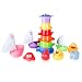 Bath Toys -Stacking Cups &Squirt Squeak Toys & Floating Boat for Baby & Toddler (15 PCS) - Fun & Educational