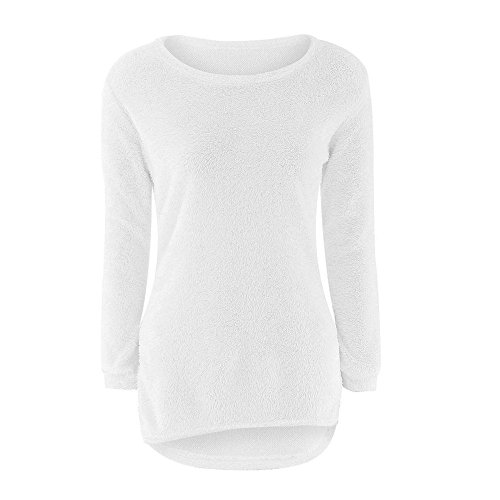 Preisvergleich Produktbild iHENGH Damen Womens Lässig Solide Frauen Langarm Pullover Bluse