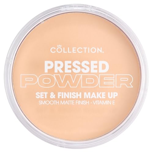 Collection Cosmetics Pressed Powder, Velvety Matte Finish, 15g, Candlelight