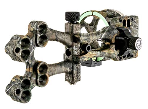 Truglo Veros 5-Pin Durable Ultra-Bright Lightweight Micro-Adjustable Archery Hunting Bow Sight With Decreasing Diameter Pins Design & Large Circular Field Of View, Real-Tree Camo #TOP3