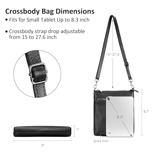 befen Genuine Leather Small Crossbody Purses for Women Travel Cross Body Bags Lightweight with Adjustable Shoulder Strap4