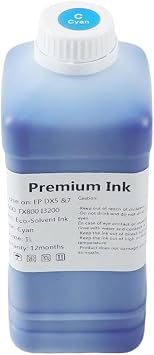 حبر مذيب صديق للبيئة سعة 1000 مل متوافق مع رأس الطباعة Roland Mimaki Mutoh XP600 TX800 4720 I3200 5113 DX10 DX5 DX6 DX7 للاستخدام الخارجي