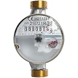 Zapfhahnzähler Kaltwasser, Länge 80mm, 3/4