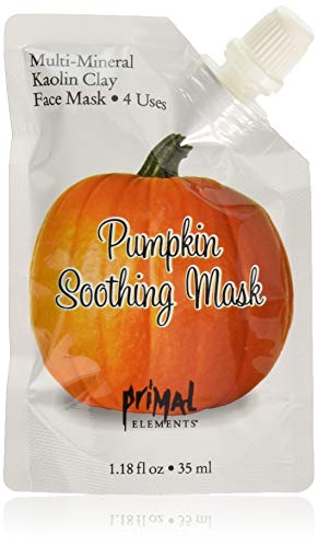 Primal Elements Mascarilla de arcilla facial Detoxing Multi-Mineral Treatment, paquete multiuso, 50 ml – Pumpkin Soothing