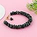 CRYSTALINES Natural Raw Green Jade Gemstone Bracelet, Rough Polished Stones, Handmade Jewelry, High Grade Bracelet, Healing Crystals, Gold Plated Chain 8 inch, Gift for Women