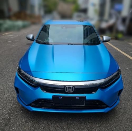 Image of WALLMATE Metallic Blue Ocean Car Sticker Self Adhesive Bubble Free Vinyl Wrap for Car, Scooty, Cycle, Bike and Other Vihicle Interior & Exterior Decoration (Ocean Blue, 20X48 in)