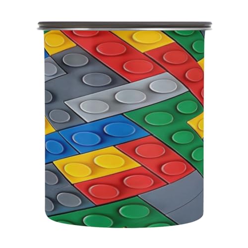 Recipiente para café de acero inoxidable con tapa hermética miniatura 2