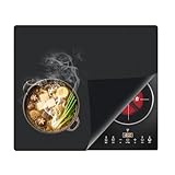 Induction Hob Protector Mat 60x52cm Large Magnetic Silicone Induction Hob Cover Heat Resistant Non Slip Cooktop Protector Free Scratch Guard for Kitchen Induction Stoves Countertops Mesh Design