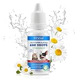 Dog Ear Infection Treatment Drops, Ear Drops for Dogs & Cats with 1% Hydrocortisone for Dog Yeast Ear Infections, Soothes Itchy Ears, Prevents Infections, Safe for Puppies, Adult Dogs & Cats 2.02fl