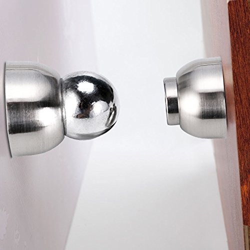 Sumnacon Powerful Magnetic Doorstop - 2 Pcs Stainless Steel Mini Door Stopper, Heavy Duty Magnetism Door Holder For Bedroom Bathroom Kitchen Home Office #TOP4