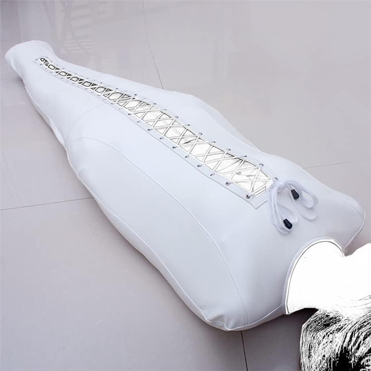 SM Extrem Bondagesack Schlafsack Sexy Kostüme Gefangenen Cosplay PU-Leder Sklave Fesselset Sex Set Schlafsack Zwangsjacke Slave Fetisch BDSM Sexspielzeug für Paare,L,White