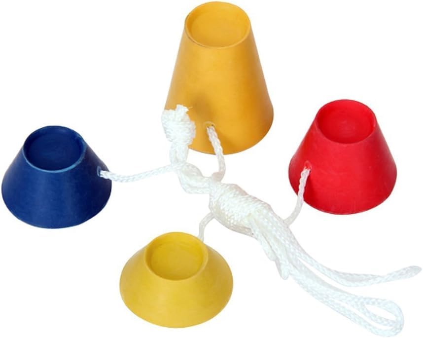 4Pcs Jumbo Rubber Winter Golf Tees, 4 Colours with Different Heights, Ideal for Icy Days, On-Course Accessories