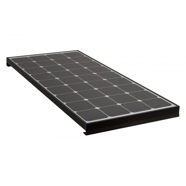 ANTARION Panneau solaire 140 W Black Booster - Noir - Cellules Sunpower - 54 x 121 x 6 cm - 7,8 kg - 6,65 A