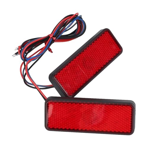 Feu stop LED 12v avec réflecteur arrière rouge pour moto et remorque