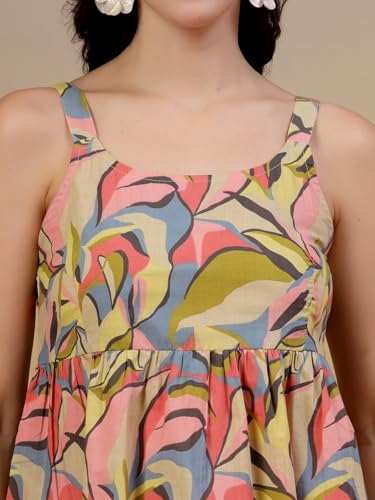 Image of COTLAND Fashions Designer Pre-Shrunk Cotton Peplum Top for Women