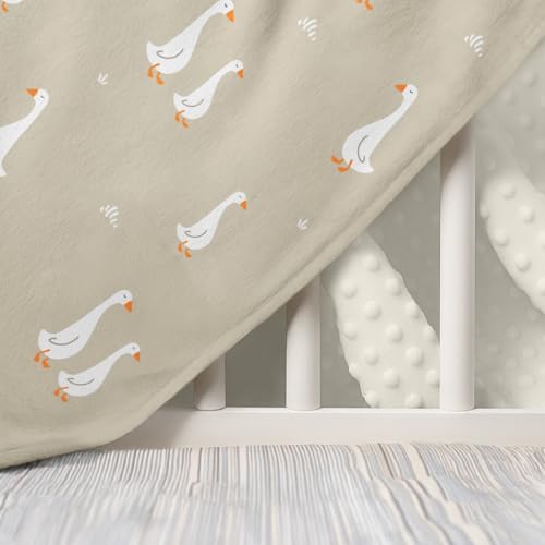 Image of SANDJEST Goose Minky Blanket 30 x 40 Inches, Gift for Christmas Birthday