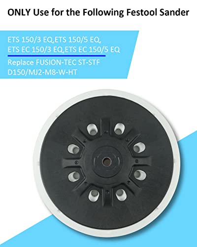 Ets 150 Soft Sanding Pad Fit For Festool Ets 150/3 Eq Ets 150/5 Eq Ets Ec 150/3 Eq Ets Ec 150/5 Eq 150Mm 6 Inch 17/48-Hole Sanding Pad Sanding Discs Replace 202458 Grinder Accessories Finish Sander #TOP1