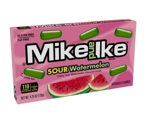 Mike and Ike Sour Watermelon 12 cajas de 4.25 oz miniatura 3