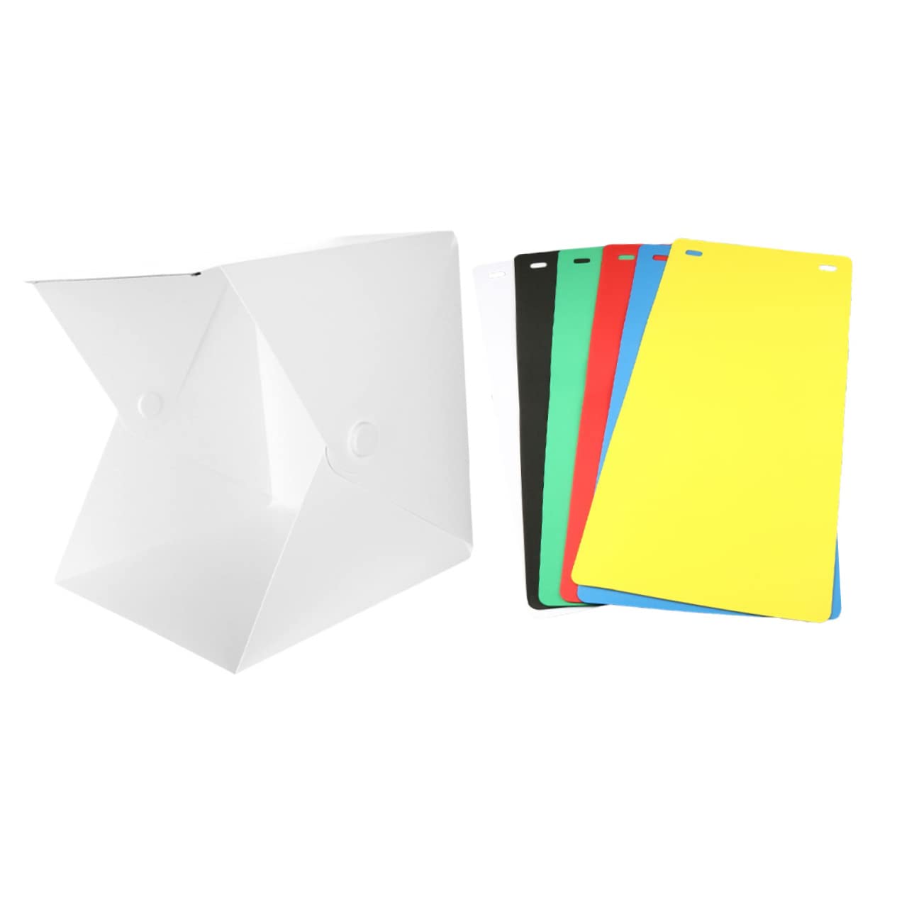 Mini Boîte Photo Pliable Portable en Abs Blanc, 1 Set