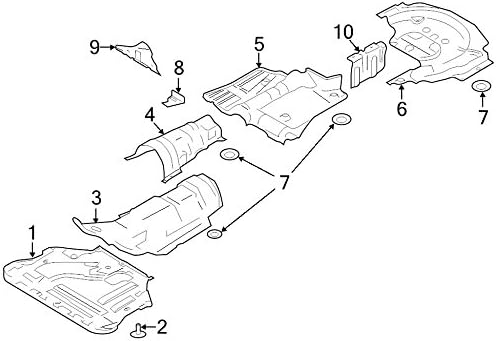 2013-2014 Ford Escape Fuel System Heat Shield OEM NEW Genuine CV6Z-9A032-A CV6Z-9A032-A