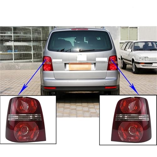 Carcasa de luces traseras Touran 2004-2015 sin bombillas plástico ABS 5