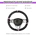JNXIJ Car Steering Wheel Cover, 15 Inch Microfiber Leather Steering Wheel Protector with Anti-Slip Grip, Breathable Sporty Wheel Wrap Interior Decoration for Sedan Truck SUV (Pink)