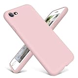 DTTO for iPhone SE Case 2020/2022, iPhone 7 8 Silicone Phone Case, [Romance Series] Shockproof Phone Case with Honeycomb Grid Cushion for Apple iPhone 7/8/SE 2020/2022, 4.7 inch, Pink Sand