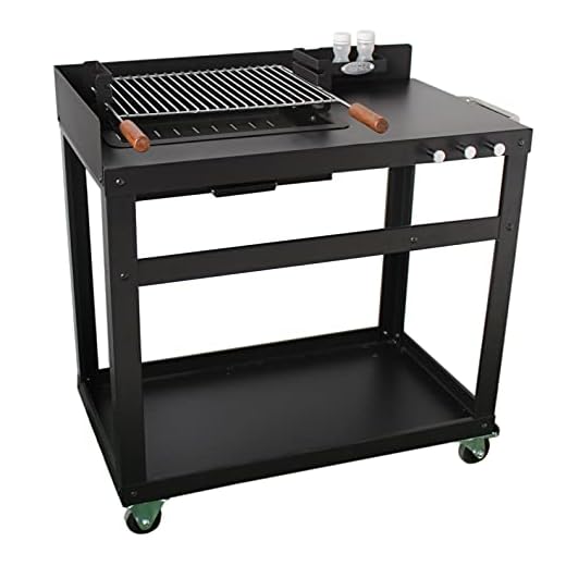 Kit Barbacoa De Exterior Carbón Y Leña Con Carro, Linares - Imor En Oferta Imor - Kit Carro Y Barbacoa De Jardín De Carbón Y Leña Linares