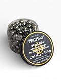 TECH23 150x Steel Shot Premium Chromstahlkugeln Kaliber .43 – 5,5g Schwere Präzisions-Stahlkugeln für T4E RAM Markierer (Glock 17, Walther PPQ, SFP9, PDP) – Ideal für Plinking & Home Defense