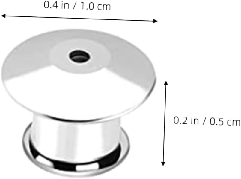 40pcs Metal Pin Backs Locking Clasps for Brooches Crafts and Enamel Removable Smooth Edges for Comfortable Use