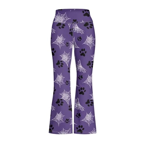 YEXIATODO Leggings for Girls Kids Animal Print Bell Bottoms Flare Yoga Pants Athletic Pants