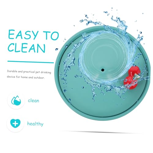 Fuente de Agua para Gatos Cerámica USB Totority Verde miniatura 7