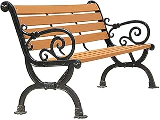 Banco de jardim ao ar livre, banco de pátio de jardim ao ar livre para o seu tempo de lazer, banco de pátio de jardim de parque Banco de terraço estilo retrô, cadeira de banco de madeira de plástico