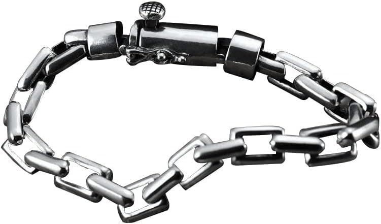 [JISJDFDTH] メンズ シルバー リンク ブレスレット ~ メンズ スターリング シルバー 935 ブレスレット ~ 6mm