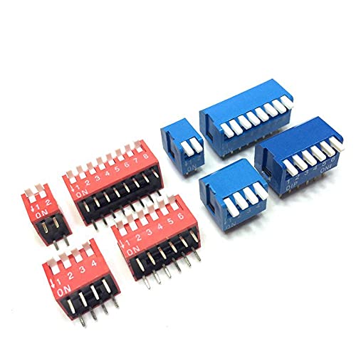 Commutateur Dip 10P bleu pour résoudre les problèmes d'espace horizontal