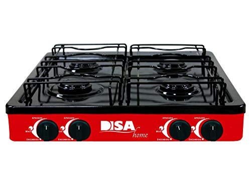 Opiniones y reviews de Parrilla Disa los preferidos por los clientes. 37 DISA HOME Parrilla a Gas 4 Quemadores de Mesa, Encendido Manual. PARR-GAS-04 (Rojo)