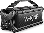 W-KING 90W Max Bluetooth Speaker, IPX6 Waterproof Portable Speakers Wireless Bluetooth, 50W Deep Bass Loud Outdoor Speaker with 40H Playtime/Stereo Pairing/TF Card/AUX/NFC for Home Party,Camping,Beach