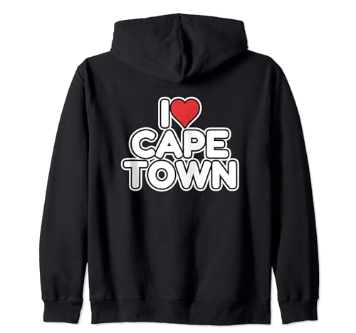 I Love Cape Town Zip Hoodie