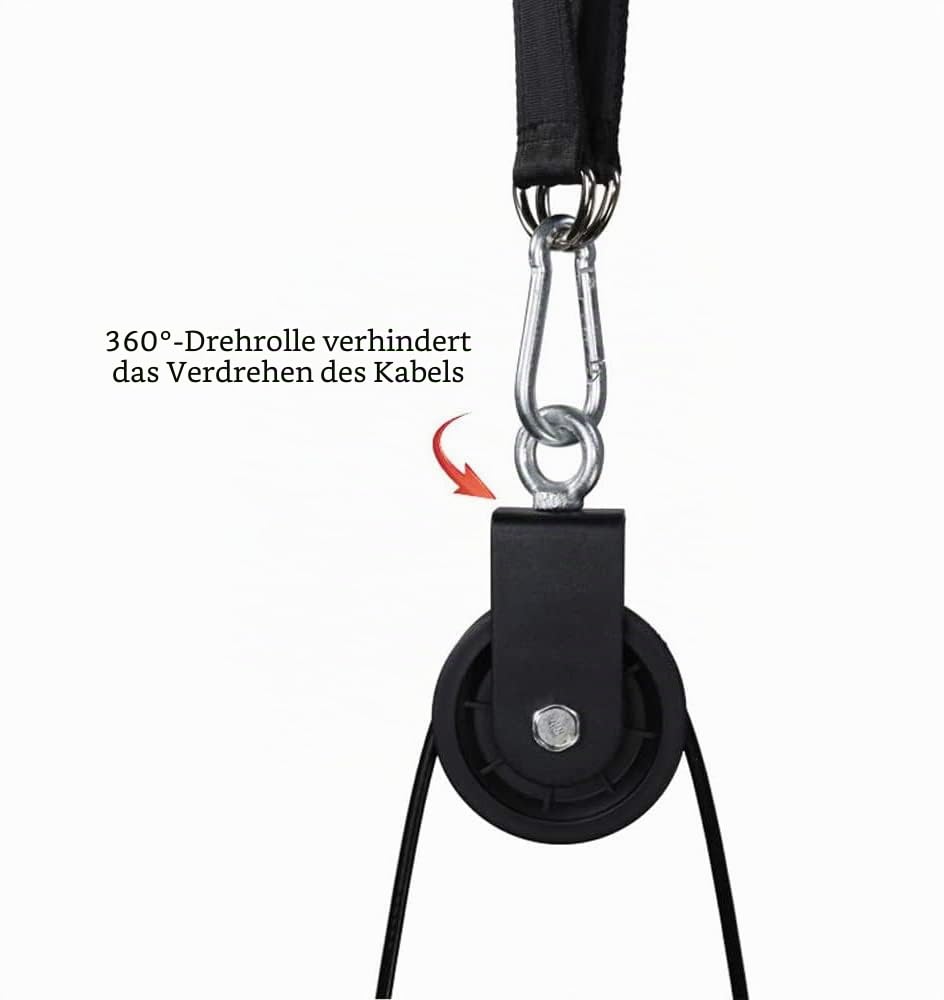 LFJ Fitness Latzug Gym Kabelzug Unterarmtrainer Arm-Krafttraining Trizeps Seil Gewicht Fitnessgerät Trainer DIY Latzugturm für Zuhause Sportgeräte Fitness Kabelmaschine