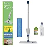 Bona Spray Mop Air - Includes Multi-Surface Floor Cleaner Concentrate and Microfiber Pad - Lemon Mint Scent - Lightweight & Compact Mop