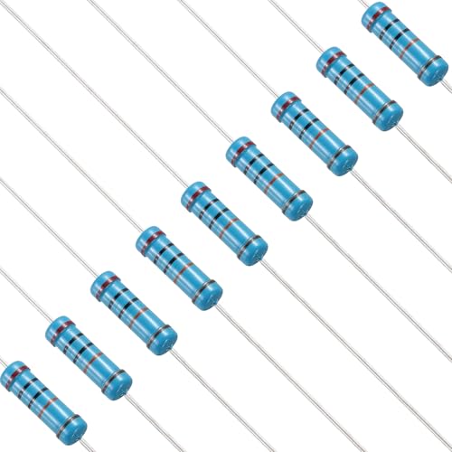 PATIKIL 200K Ohm Resistor 50Pcs 2W Metal Film Fixed Resistor Kit 1%