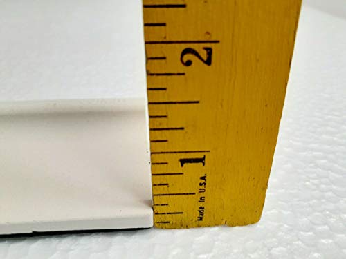 Black 2 X 6 In Ceramic Tile Bullnose Mud Cap Trim Edge 2X6 Inch Mudcap American Olean Box 5 Piece #TOP6