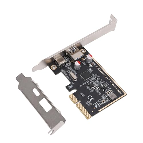 Tarjeta PCIe de 5 Gbps actualización USB versátil Tipo C Tipo A para PC de escritorio negro 5