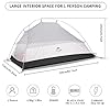 Naturehike Cloud up 1 Person Silicone Waterproof Tent Lightweight Backpacking Tents for One Man, Waterproof Ultralight One Person Tent for Camping Hiking Backpacking