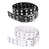 ★ Vielseitiger Gürtel für Frauen Männer --- Dieser Punk-Hüftgurt für Jeans / Hosen / Kleider ist funktional genug, um für Ihren täglichen Gebrauch notwendig zu sein. Dieser Leder-Ösengürtel kann auch ein cooles Geschenk für Mädchen und Jungen im Teenageralter sein, um ihre wunderschönen Taillenzubehörteile für lässige / uniformierte Outfits oder Gothic-Cosplay-Partys zu sein.